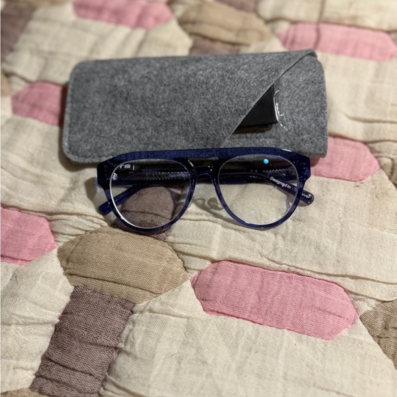 KITS eyewear Blue aviator fashion Glasses frames Palmer Apha liftoff style - Picture 2 of 4